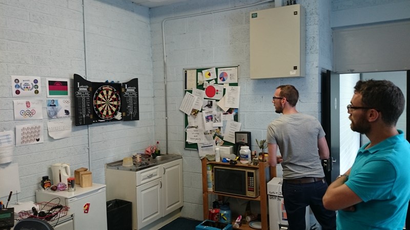 Dartboard in action