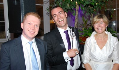 Trevor Jobling with Cian Blackwell (Grant Thornton) & Maeve Kneafsey (IIA)